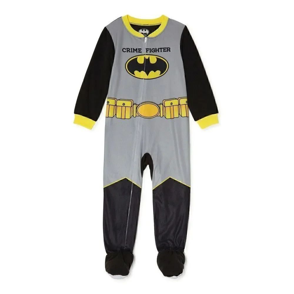 Batman Footed Sleeper Blanket Pajama Boy Size 4T